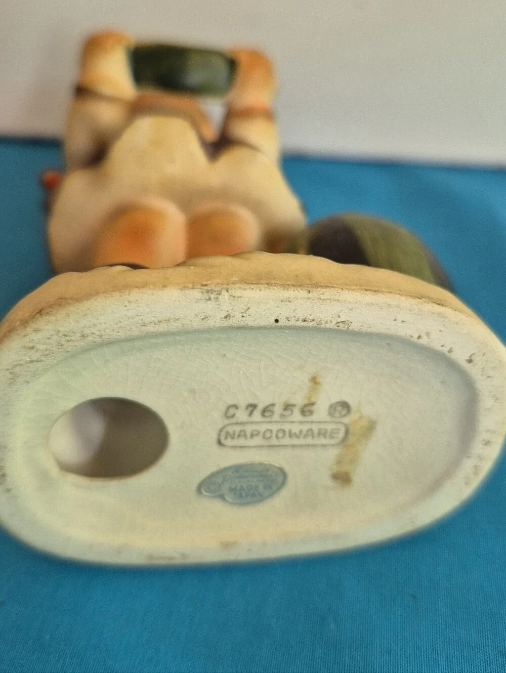 Napcoware Girl Eating Watermelon Figurine Vintage Hummel Style C7656 Japan